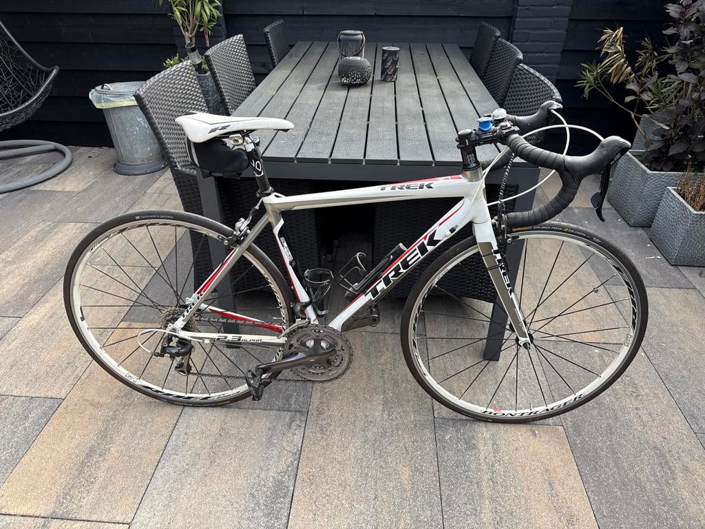 Trek Racefiets - Shimano 105 - Wit/Rood, Fietsen en Brommers, Fietsen | Racefietsen, 28 inch, Gebruikt, Heren, Aluminium
