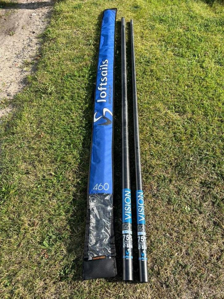 Loftsails Vision 460 SDM 75% (2), Watersport en Boten, Windsurfen, Gebruikt, Mast, Met draagtas, Ophalen of Verzenden