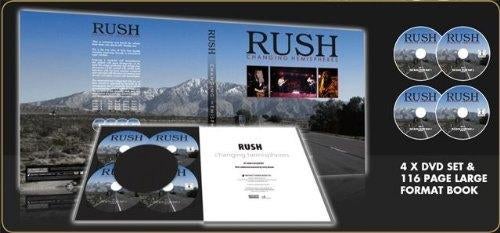 Rush Changing Hemispheres 4 dvd + boek lim.ed. Made in China, Alle leeftijden, Boxset, Muziek en Concerten, Ophalen of Verzenden