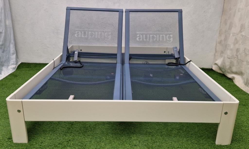 Auping Auronde Elektrisch Bed 180x200cm, Huis en Inrichting, ., Wit, Tweepersoons, Ophalen of Verzenden