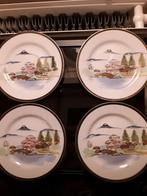 4 antieke Chinese bordjes, Ophalen of Verzenden