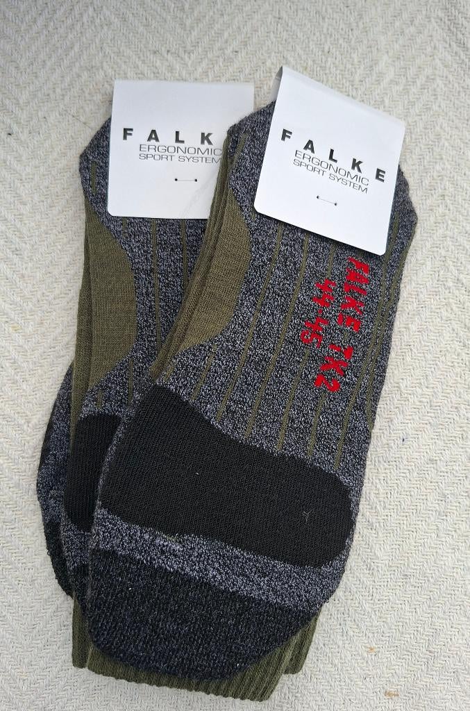 2 paar Falke TK2 Groen Wandelsokken, maat 44-45, Overige kleuren, Falke, FALKE KGaA, Ophalen of Verzenden