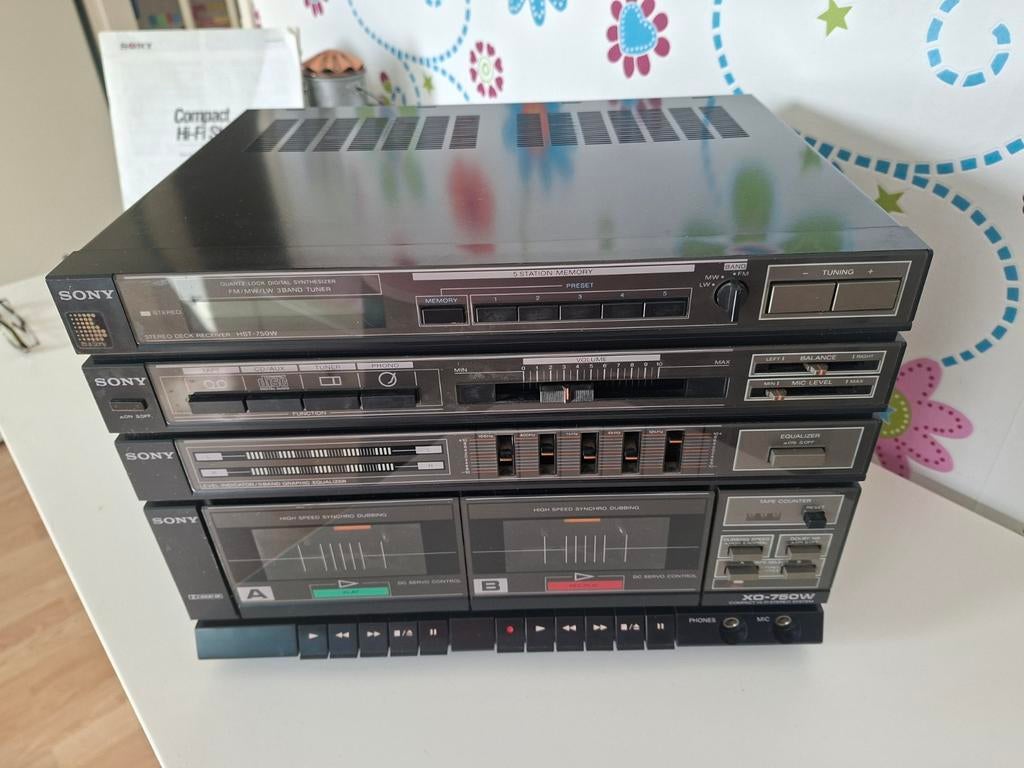 Sony Compact Hi-Fi Stereo System XO-D82, Ophalen, Gebruikt, Tuner of Radio, Microset