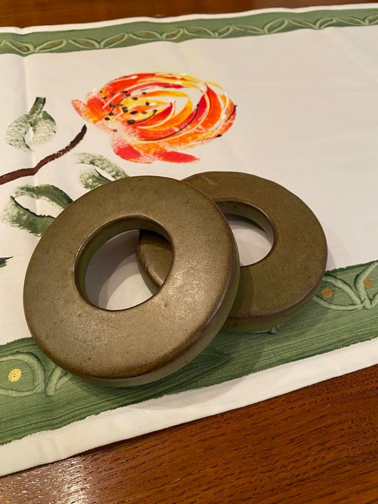 Bovenkant rechaud Lucie Q Bakker schorsgroen, Antiek en Kunst, Ophalen of Verzenden