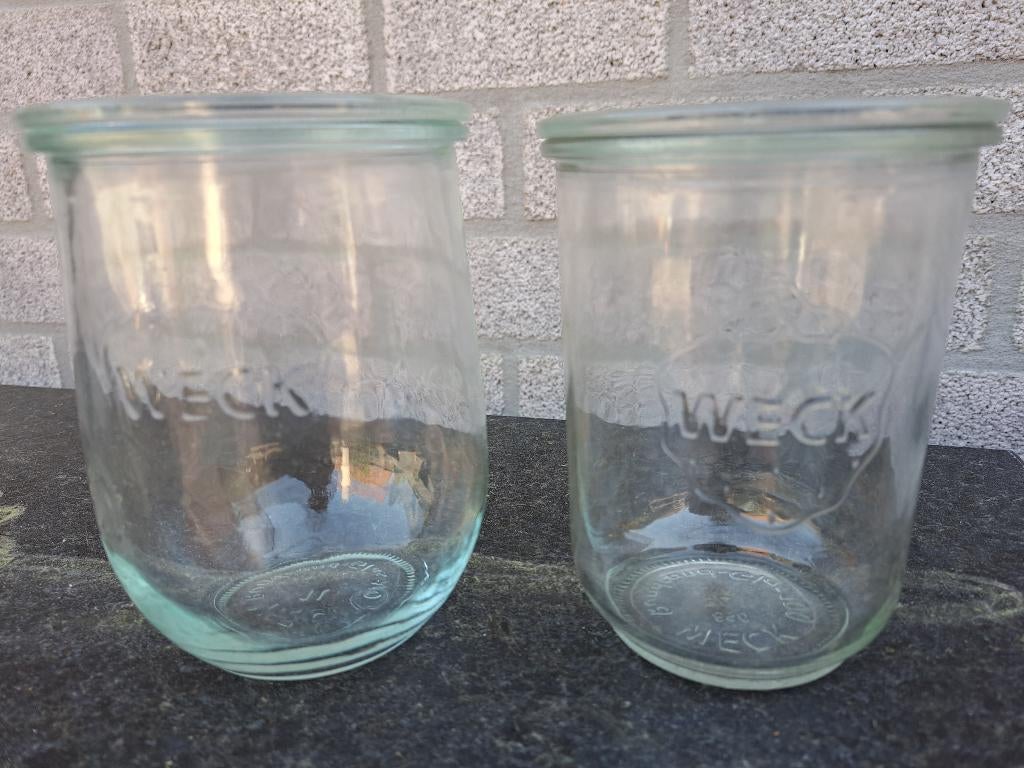 Originele merk Weck inmaakpotten met glazen deksel, Ophalen, Voorraadpot, Overige merken, Glas