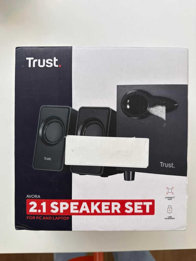 Trust Avora 2.1 Speakerset voor PC en Laptop, Ophalen of Verzenden, Nieuw, Audiokanaal 2.1