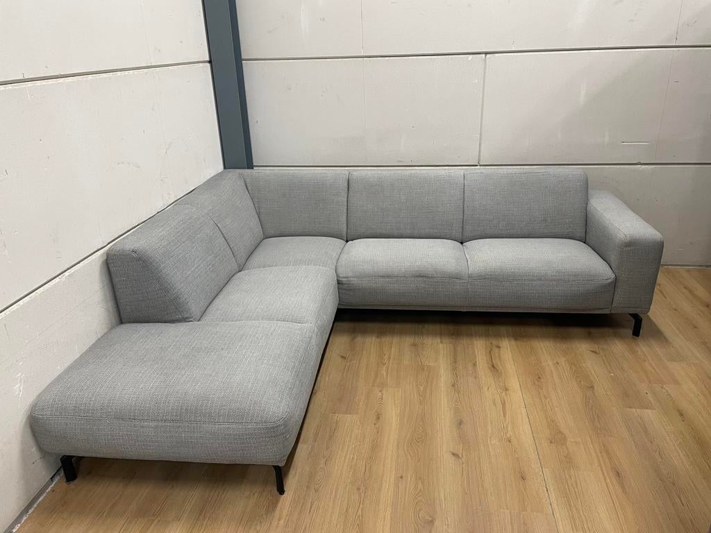 Mooie luxe grijze MONTEL viano hoekbank - GEREINIGD!!!, Huis en Inrichting, Banken | Bankstellen, Ophalen, 250 tot 300 cm, Luxe