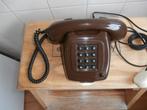Vintage T65 TDK telefoon mokka bruin 1979, Ophalen of Verzenden, Gebruikt