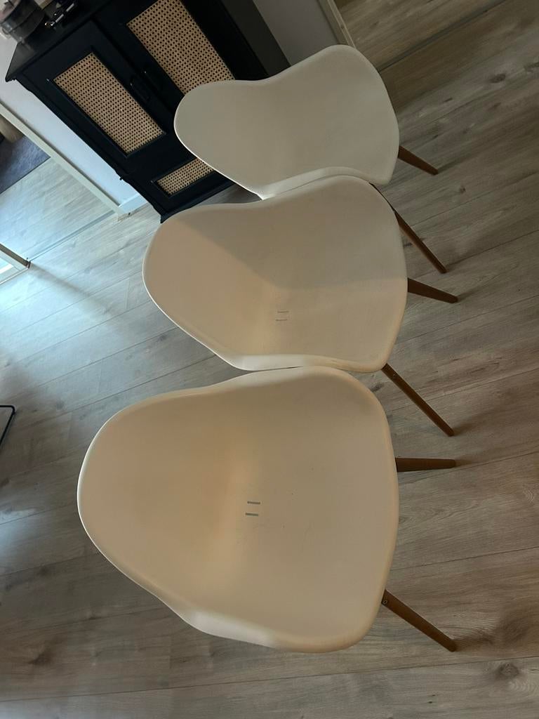 Twee kuipstoelen ikea, Huis en Inrichting, Stoelen, Ophalen, Gebruikt, Wit, Twee