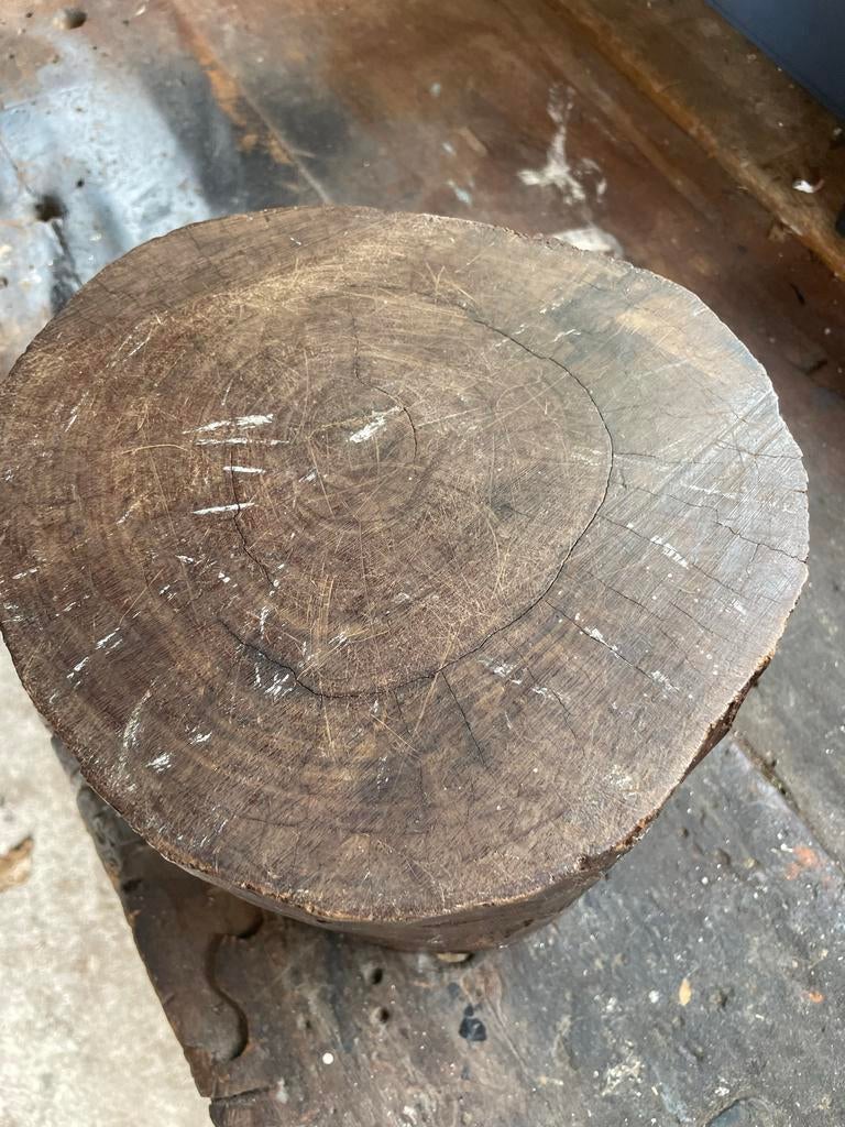 Pokhout ..Tropisch hardhouten stam 22x23 cm - Zeer zwaar, Doe-het-zelf en Verbouw, Hout en Planken, Gebruikt, Overige typen, Ophalen of Verzenden