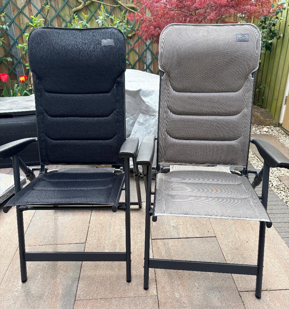 Bardani Vermillion X 3D Comfort campingstoelen (2x) — ZGAN, Caravans en Kamperen, Ophalen, Zo goed als nieuw, Campingstoel