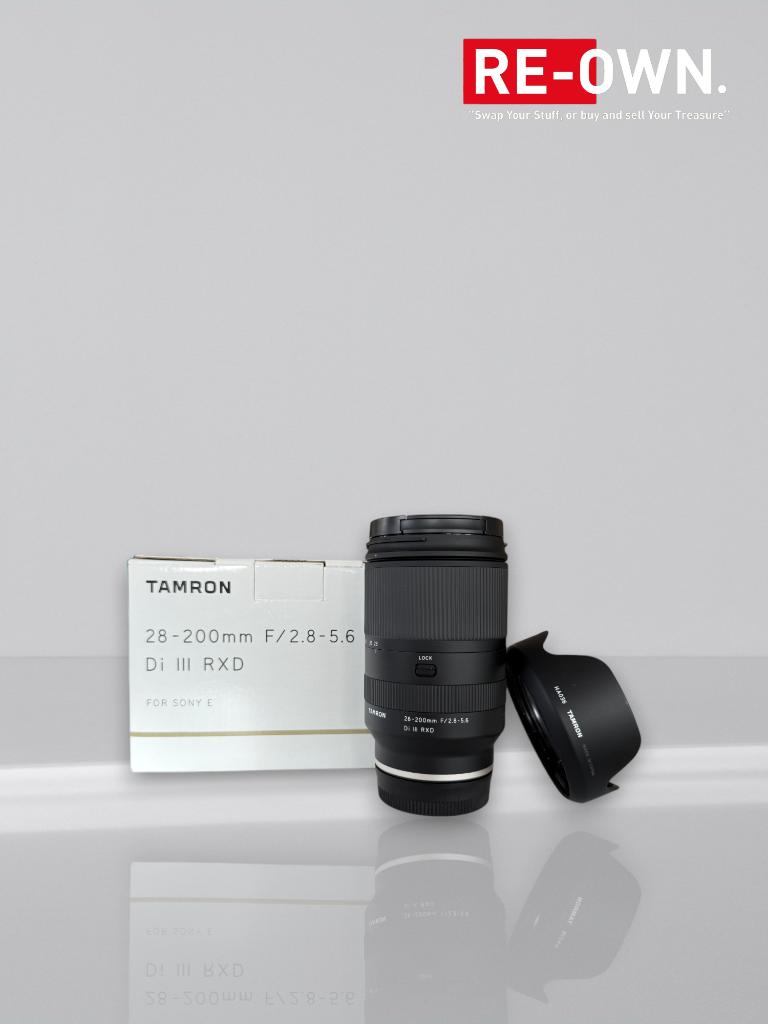 Tamron 28-200mm F/2.8-5.6 Di III RXD Sony FE mount* + Doos, Audio, Tv en Foto, Fotografie | Lenzen en Objectieven, ., Zo goed als nieuw