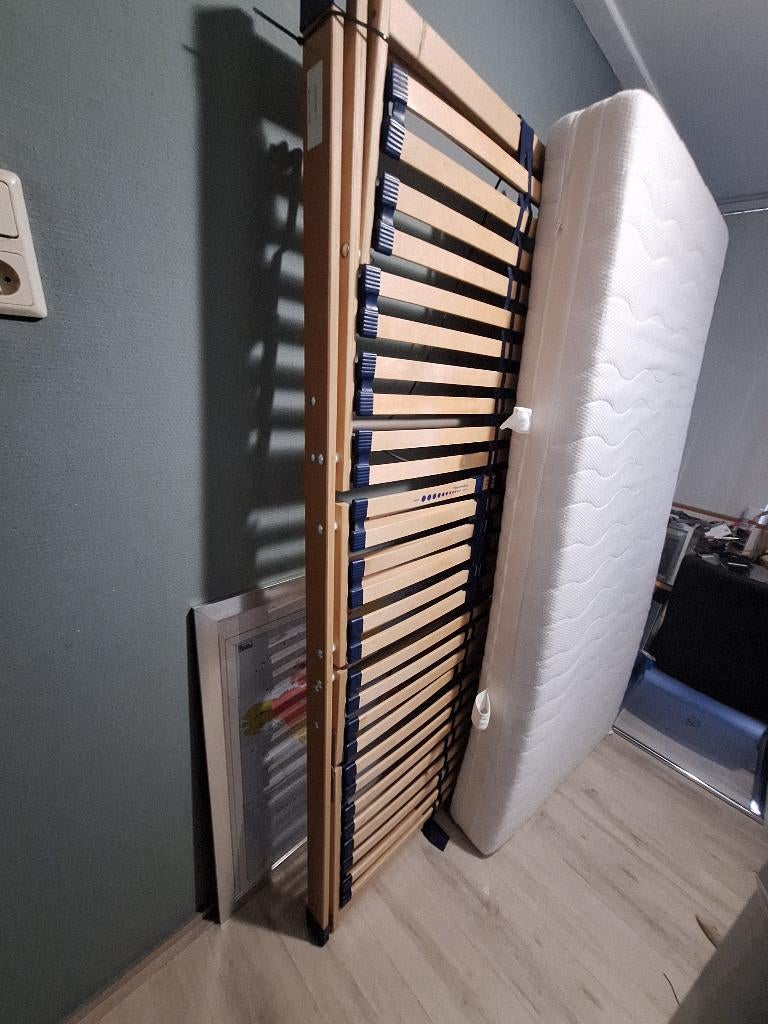 2 elektrische lattenbodems, Ophalen, Gebruikt, 90 cm, Tweepersoons