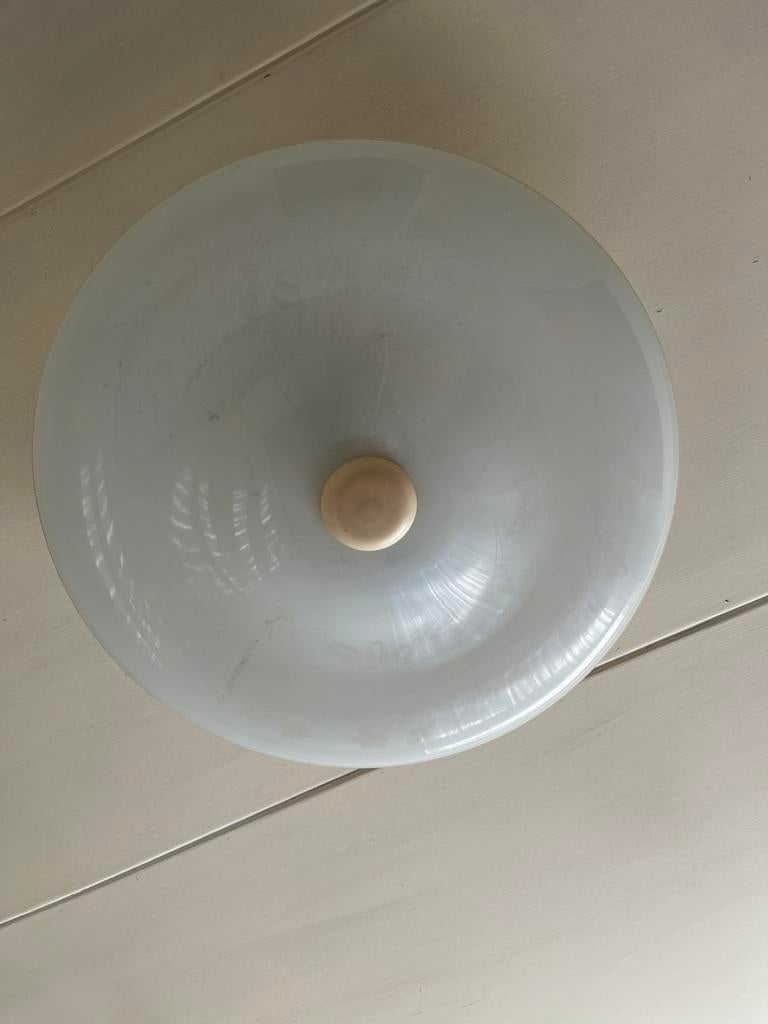Plafonaire, Gebruikt, Wit, Rond, Ophalen of Verzenden
