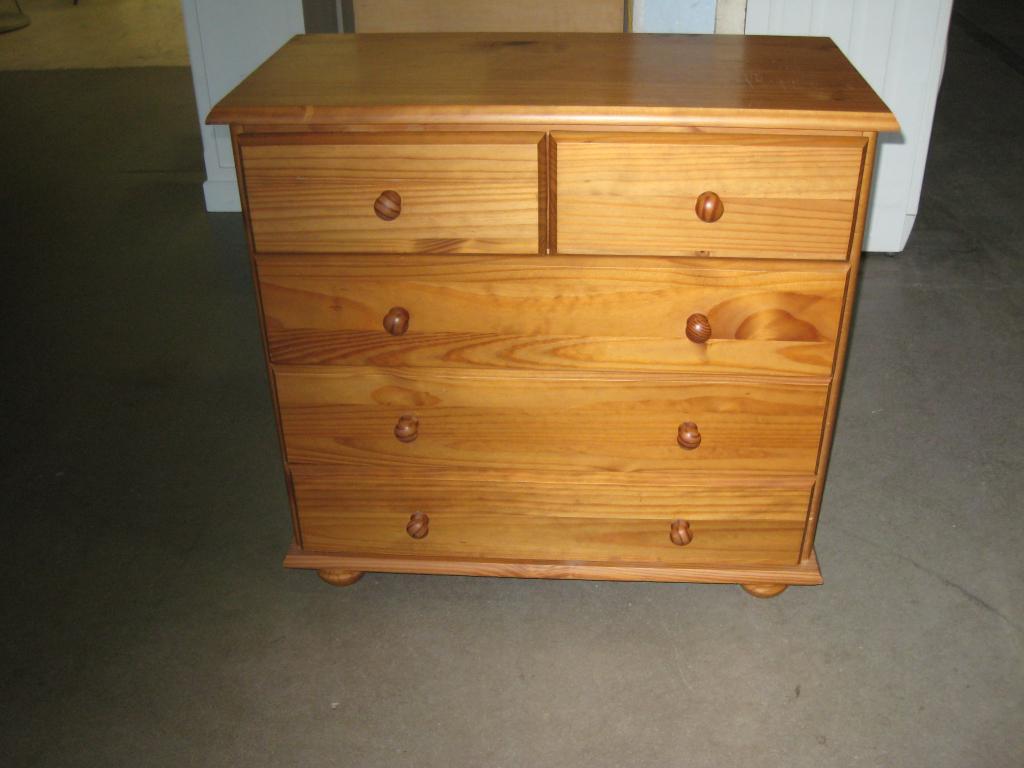 Grenen ladenkastje met 5 laatjes, Niet ingevuld, Gebruikt, Niet ingevuld, Niet ingevuld