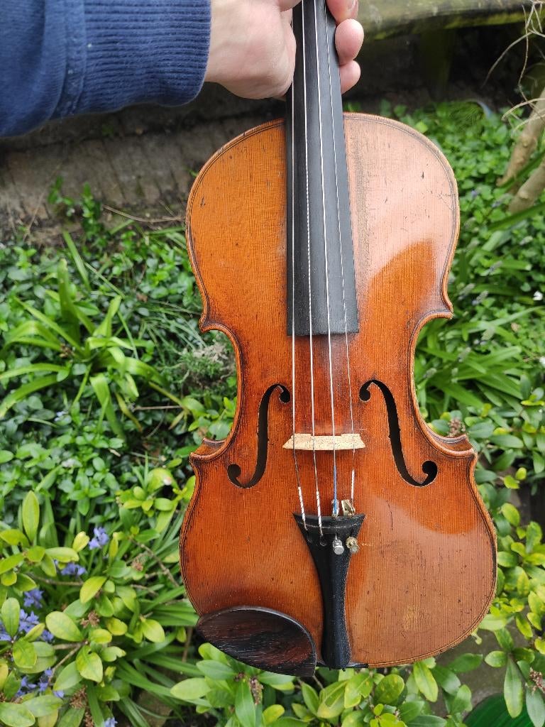 Mooie oude handgemaakte viool (4/4) - speelklaar, Muziek en Instrumenten, Strijkinstrumenten | Violen en Altviolen, Gebruikt, Viool