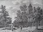 Kopergravure Aagtekerke met kerk ca.1790 K. F. Bendorp, Antiek en Kunst, Verzenden