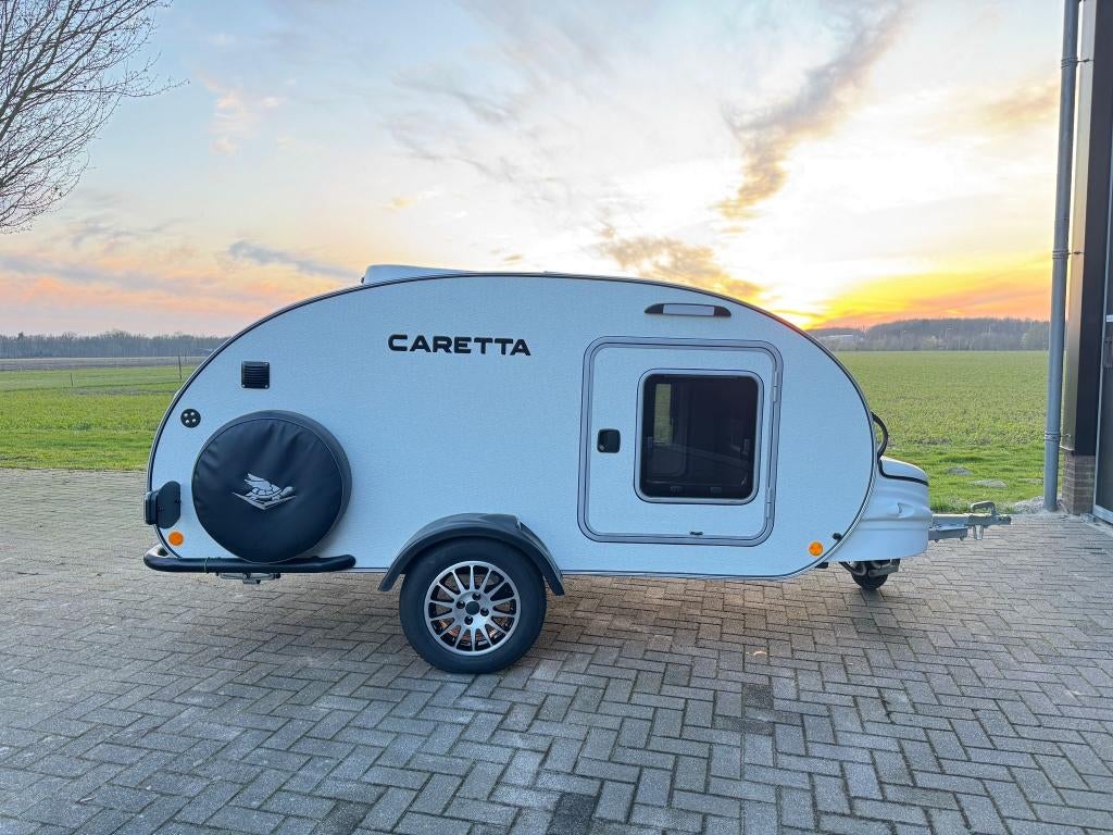Caretta 1500 Teardrop caravan KACHEL ACCU KOELKAST, Overige merken, Vast bed, Rondzit, Bedrijf