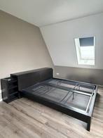 Auping spiraalbodems met IKEA bedframe en kast, Huis en Inrichting, Ophalen, Gebruikt, Bruin, Tweepersoons