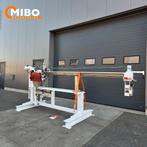 Harwi portaalzaag 210mm zaaghoogte sandwichpanelen ***, 70 mm of meer, Ophalen of Verzenden, Zo goed als nieuw, Harwi zaagmachine graule stroman sandwichpanelen zaagtafel