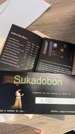 Massage bon Sukho, Eén persoon, Cadeaubon