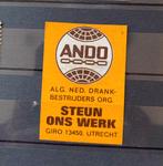 Sluitzegel anti Alcohol ANDO, Ophalen of Verzenden, Na 1940, Gestempeld