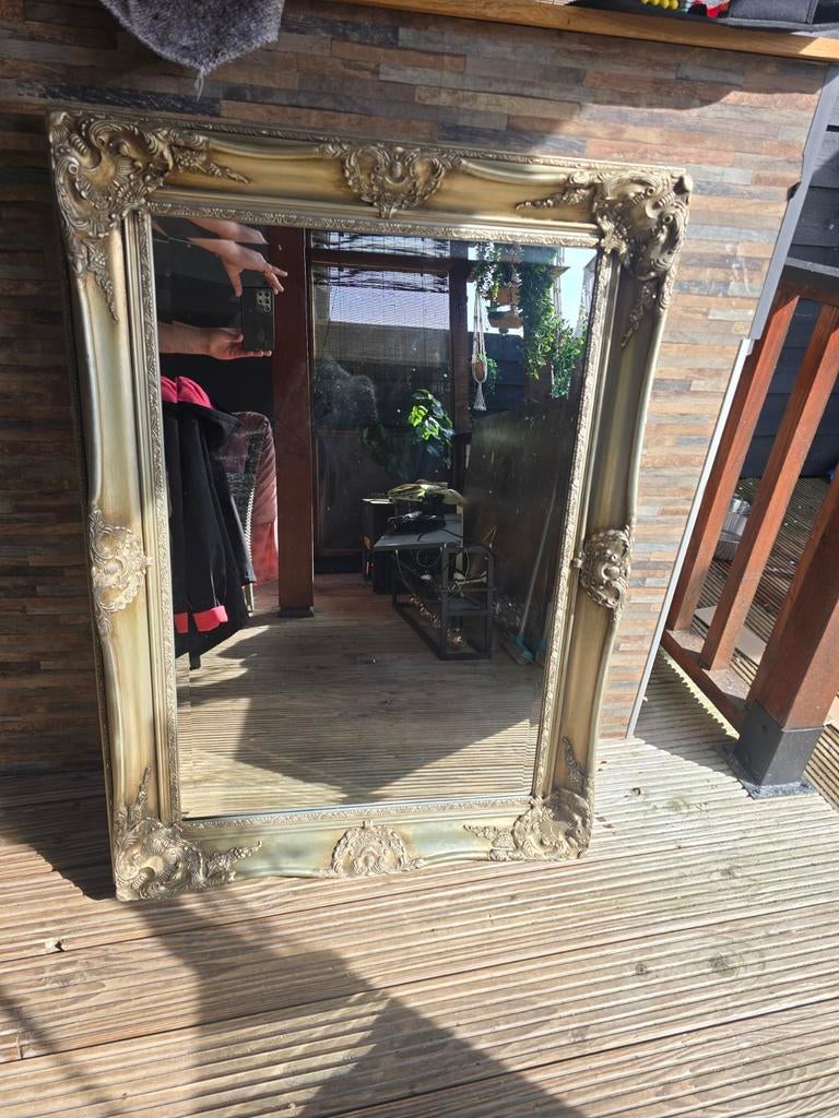 Badkamer spiegel 112x80cm, Ophalen, Rechthoekig, Minder dan 100 cm