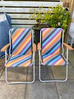 Set van 2 vintage retro campingstoelen, pouch DDR, Caravans en Kamperen, Ophalen, Gebruikt