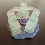 Inukshuk theelichthouder., Overige materialen, Gebruikt, Ophalen of Verzenden, Grijs