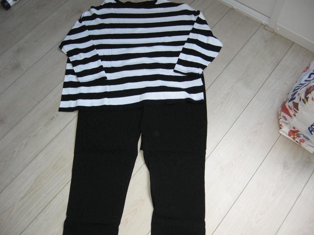 Leuke nw set broek + trui samen €27,50 52 54 CISO Bonprix ., Kleding | Dames, Grote Maten, Ophalen of Verzenden, Nieuw, Zwart