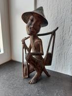 Mooi Antiek Houten Beeldje, Ophalen of Verzenden