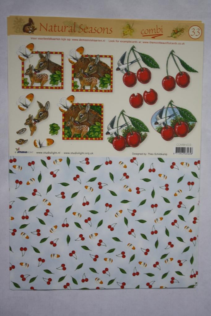 3 stuks Knipvellen Natural Seasons combi 7210, Ophalen of Verzenden, Nieuw, Natuur, Knipvel