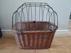 Honden fietsmandje rotan rieten fietsmand, Ophalen of Verzenden, Gebruikt, Fietsmand