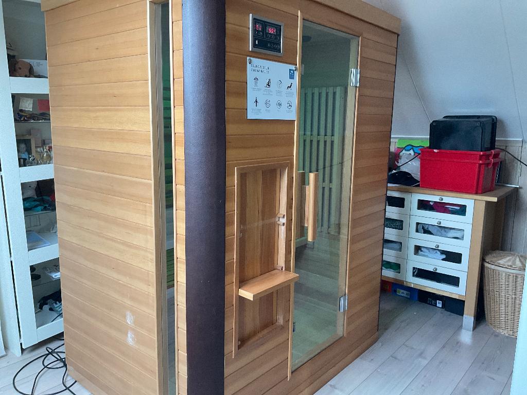 Infrarood sauna, Sport en Fitness, Sauna, Ophalen, Gebruikt, Infrarood, Complete sauna