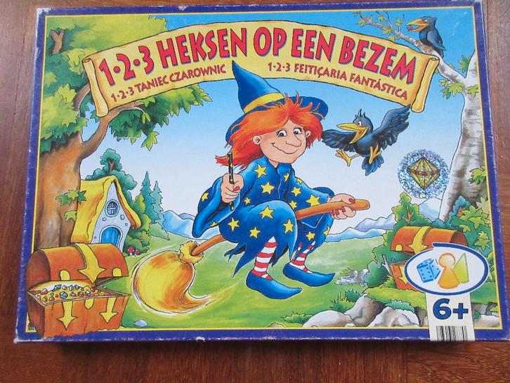 1.2.3 heksen op een bezem, Kinderen en Baby's, Speelgoed | Educatief en Creatief, Gebruikt, Puzzelen, Ontdekken, Ophalen of Verzenden