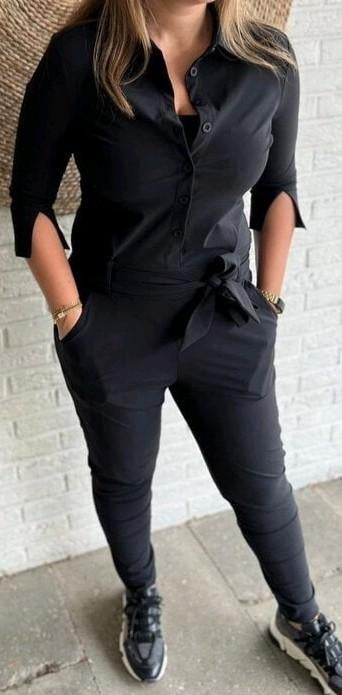 Mi Piace broekpak travelstof jumpsuit broek L navy kleding, Kleding | Dames, Jumpsuits, Mi Piace, Blauw, Maat 42/44 (L), Ophalen of Verzenden