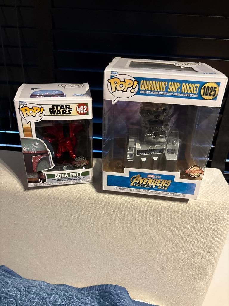 Funko Pop! Boba Fett & Guardians' Ship: Rocket, Verzamelen, Ophalen of Verzenden, Zo goed als nieuw