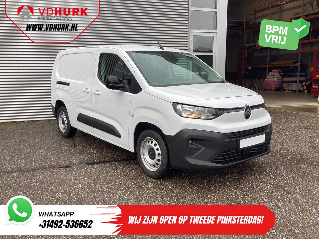 Citroën Berlingo 1.5 HDi 100 pk L2 Carplay/ Stoelverw/ 3Per, Auto's, Bestelauto's, Voorwielaandrijving, Gebruikt, Citroën, Wit