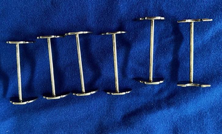 6 messenleggers van Gero Zilvium 56, Antiek en Kunst, Antiek | Bestek, Ophalen of Verzenden