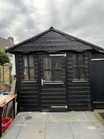 Zwart tuinhuisje (2,5m x 2,5m x 2,7m), Ophalen, 250 tot 500 cm, Hout, 200 tot 400 cm