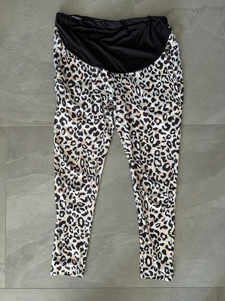 Zwangerschapslegging panterprint maat M, Kleding | Dames, Positiekleding, Overige kleuren, Gedragen, Broek of Spijkerbroek, Ophalen