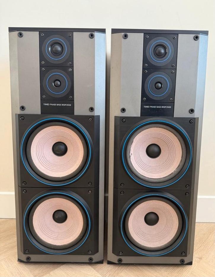 Philips 70FB565 luidsprekers – gerefoamde woofer, Audio, Tv en Foto, Luidsprekers, Gebruikt, Front, Rear of Stereo speakers, 120 watt of meer