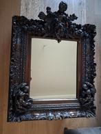 Antiek houten spiegel Barok, Antiek en Kunst, Ophalen, Rechthoekig, 50 tot 100 cm, Minder dan 100 cm