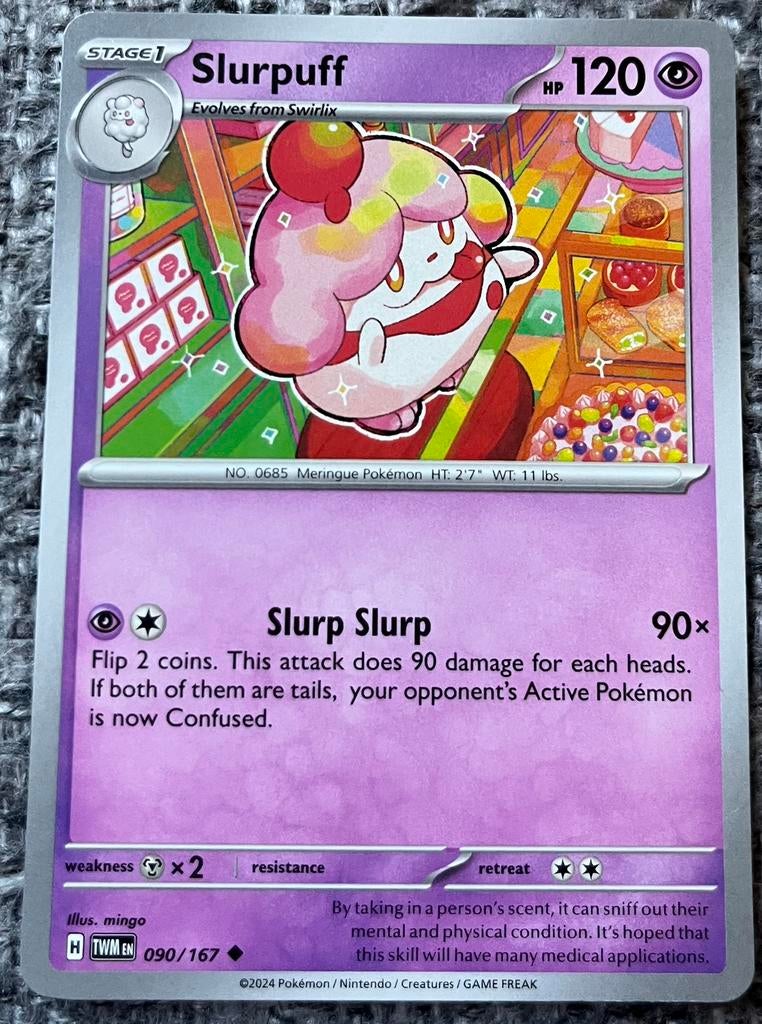 Pokémonkaart Slurpuff (685) • Twilight Masquerade (090/167), Verzenden, Nieuw, Losse kaart