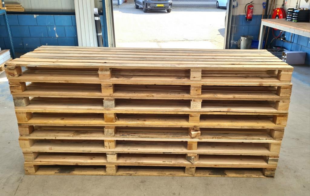Grote pallets, Doe-het-zelf en Verbouw, Hout en Planken, Ophalen, 50 mm of meer, Minder dan 200 cm, Vuren