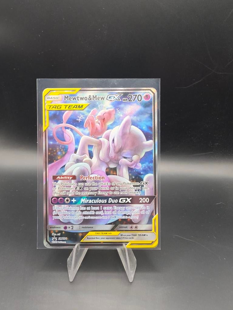Mewtwo & Mew GX TAG TEAM Pokémon kaart, Ophalen of Verzenden
