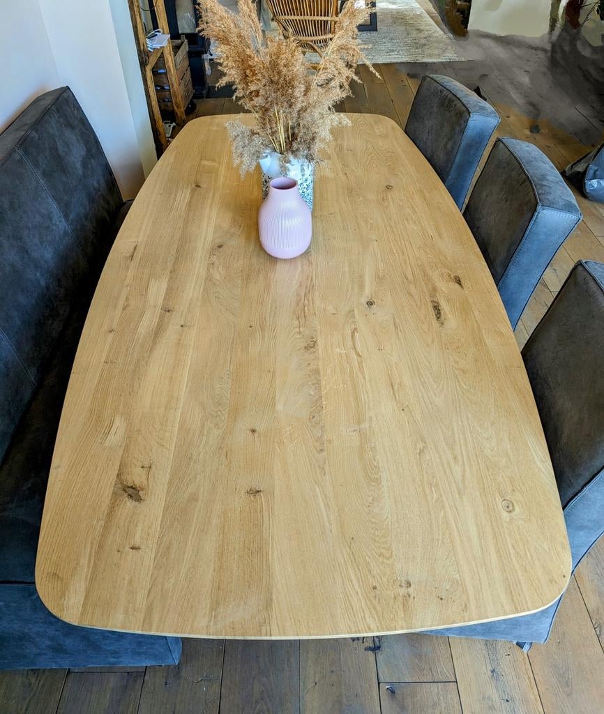 LEEG VERKOOP!! TAFEL DEENS OVAAL, VERJONGD, EN VEEL MEER !!!, Huis en Inrichting, Ophalen of Verzenden, Ovaal, 200 cm of meer