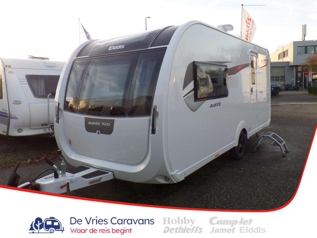 Elddis Avante 520 Verbouwings actie!, Caravans en Kamperen, Caravans, Dwarsbed, Standaardzit, Elddis, Tot en met 2