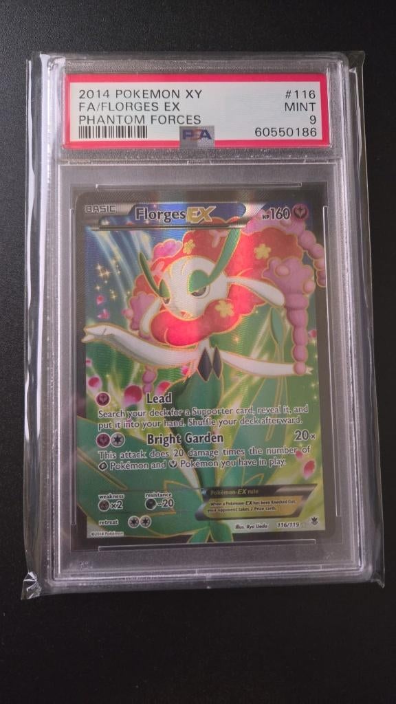 PSA - 9 Florges EX (PHF 116), Ophalen of Verzenden, Zo goed als nieuw, Losse kaart, Foil
