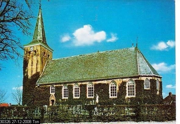 Ansichtkaart	Marssum	NH kerk, Verzenden, 1960 tot 1980, Ongelopen, Friesland